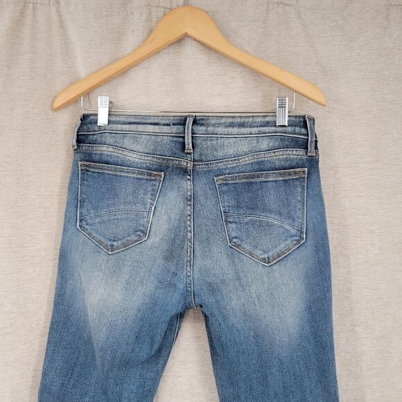 Driftwood Jackie High Rise Skinny Jeans with Embroidered Aztec Side Stripe sz 28 - Picture 4 of 13